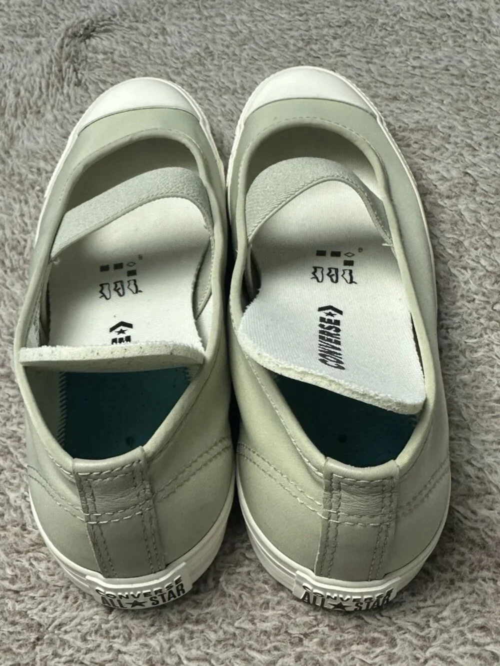 Converse Chuck Taylor All Star Dainty Ballerina Slip-on sneakers SZ-9 Green NWOB